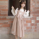 Plataz Design Little Sheep Lolita Sling Skirt Lolita Dress Temperament Sweet Three-Piece Set 6444