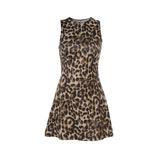 Plataz Spring 2025 New Temperament Sexy Body Repair Vest Leopard Print Dress DJPT