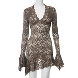 Plataz Women's New Sexy Lace Spice Girl Party Dress For Autumn/Winter 2025 DJPT