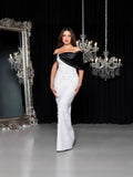 Plataz Industry Word Shoulder Banding Dress Party Can Wear French High-End Evening Dress Every Day
