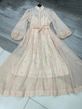 Plataz Early Spring Luxury Diamond Collar Lantern Sleeve Single Buckle Temperament Dress Dress Dress