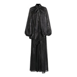 Plataz Dress 2025 Summer New Design-Sleeted Bat Sleeves With Dress-Up Fashion Dress