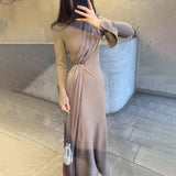 Plataz French Fashion Elegant Collar Dress In Autumn 2024