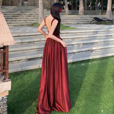 Plataz Tourism Wearing Bohemian Long Dress Dress To Take Pictures Of Sling Skirt Desert Red Skirt Women Summer