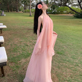 Plataz Summer New Thai Seaside Holiday Dress To Take Pictures Wearing A Big Swing Fairy Suit Dress Woman