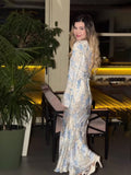 Plataz 2024 Gentle Wind-Scress Print Lady Style High-End Dress Dress