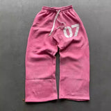 Plataz Trend Street Loose Sweatwear Suit Men And Women's Hip-Hop Sports Zipper Hoodie Trousers Set DJPT