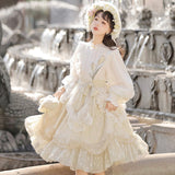 Plataz Design Poem With Flower Lolita Dress Female Everyday Cute Lolita Sweet Dress 7002