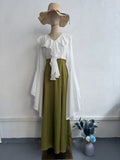Plataz 2024 Long-Sleeved Sleeves Sweet Long-Sleeved Splicing Bag-Suited Body-Dight With Dress