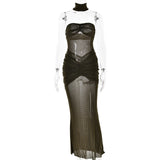 Plataz Sales 2025 New Sexy Fashion High-End Body-Scarped Fishtail Dress HZ0628