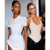 Plataz Kendous Girded Blouse Woman Autumn 2025 Fashion Style Temperament Casual Hottie Vest DJPT