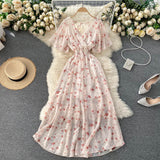 Plataz Vacation Dress Summer 2025 New Sexy V To Receive Long-Lost Lanky Chopped Beach Skirt DJPT