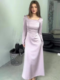 Plataz 2024 New Body-Claming Diamond-Tieed With Long-Sleeved And Tiding Dress Dress Woman