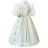 Plataz Design Wind Lily Jsk Man Element Dress Daily National Style Lolita Sweet Dress 6743