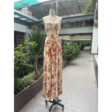 Plataz Evening Dress Sling Print Dress Goddess