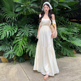 Plataz Leaf Belt Leaf Belt And Leaf Dress Woman's New Summer Ethereal Flawed Suspension Dress For 2024