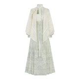 Plataz And Poetry Chinese Style Improvement Han Elements Women's Shirt Shawl Half Dress Suit 8923