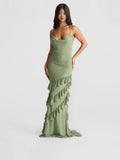 Plataz Fashion Atmospheric Elegant Pure Color Banquet Lace Dress In Fall 2024