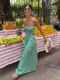 Plataz Summer New Breastless Backless Temperament To Take The Craft Elegant Ladies Dress
