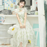 Plataz Suzuki Spring Lolita Dress Lolita Sleeve Shawl Sling Dress Set 6809