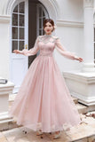 Plataz Autumn And Winter Heavy Industry Famous Diamond Decoration Net Fairy Atmosphere Dress Long Dress Host Banquet Dress