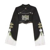 Plataz Design Kung Fu Rolling Chinese Style Improve The Chinese Elements Of The Women's Coat Dress Dress Set 6663