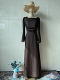 Plataz Spring Design Diamond-Singed With Long-Sleeved And Verteves Dress Dress Women