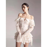 Plataz Natai Shoulder Small Design Embroidery Heavy Industry Ribbon Exquisite Thin Dress