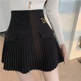 Plataz A-Word Skirt 100-Fold Skirt High-Waist Temperament Short Skirt Spring 2025 New Shade Thin Skirt Female Tide DJPT