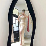 Plataz Minority Temperament Lace Mesh Embroidery Dress Woman 2025 New High-End Feel Banquet Waist Dress