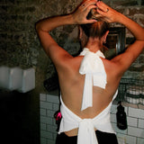 Plataz Women's Solid Color Hanging Neck With Large Bare Back Sexy Hot Girl Short Top DJPT