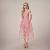 Plataz 2025 Three-Dimensional Flower Lace Perspective Yarn Dress Dress Dress Dress Dress Woman