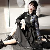 Plataz Design Does Not Sleep City Chinese Wind And Man Element Dress Daily Spring And Summer 6496