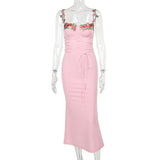 Plataz Chest Cup Poster Dress 2025 Summer New Corset With Babes And Hips DJPT