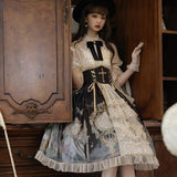 Plataz Design Butterfly Clock Op Lolita Sling Skirt Everyday Cute Lorita Sweet Skirt 6616