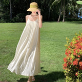 Plataz Seaside Holiday Dress Women's New Sexy Dew In The Summer With Thin Slings Long Skirts