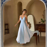 Plataz Women's Clothing Pure Color Sling With Sexy Temperament Fashion Dress In Summer 2025 HZ0628