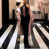 Plataz Autumn 2025 New Women's Clothing Temperament Repair Chicken Eye Strapped Sexy Jumpsuit DJPT