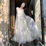 Plataz Wedding Morning Robe Super Fairy Sling Skirt Photo Light Wedding Girl Little Man Engagement Dress Fluffy Skirt