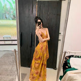 Plataz 2025 Light Luxury Evening Dress Floral Decorations With A Long Dress