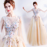 Plataz 2025 New Light Gold Bride Long Sleeve Dinner Ceremony Show Show Bridesmaid Evening Dress