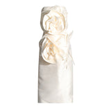 Plataz Dress Dress 2025 New Three-Dimensional Flower Open Fork Solid Color Repair Kite Summer Long Dress