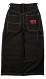 Plataz New Y2k High Street Gradient Loose Straight Jeans Men And Women's Same Trendy Jeans DJPT