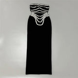 Plataz Niche Design Heavy Industry Nail Beads With Chest Banda Party Party Dress Dress Dress