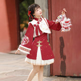 Plataz Tour Dragon Hechun Chinese Style Improvement Han Element Female Vest Dress Skirt Dress Dress 6962