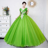 Plataz Art Exam Evening Dress 2025 New Green Poneng Dress Solo Host Performance Costume Singing Beautiful Dress