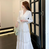 Plataz Seaside Holiday Photo Clothes Super Fairy Long Dress Beach Dress Yunnan Tourism Wearing Dress Summer