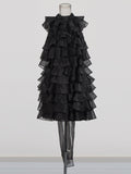 Plataz Fashion Retro Lotus Dress 2025 Summer New Sleeveless Lotus Leaf Edge Drift Led To High-End Feel Dress Woman
