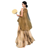 Plataz New Temperament Hanging Neck Dye Chiffon Skirt Fake Two Holiday Dress Summer
