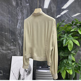 Plataz Silk Embroidery Shirt Women 2025 Early Spring New Court Style Collar Hollow Shirt Lady Temperament Elegant DJPT